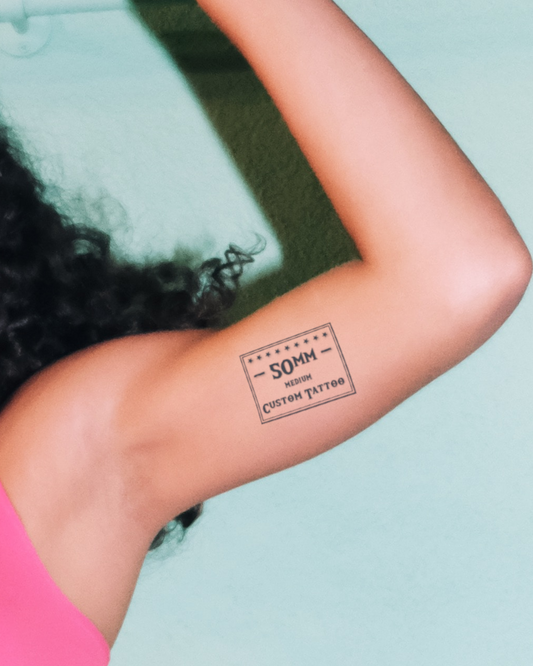Large rectangular custom tattoo - upload your design
