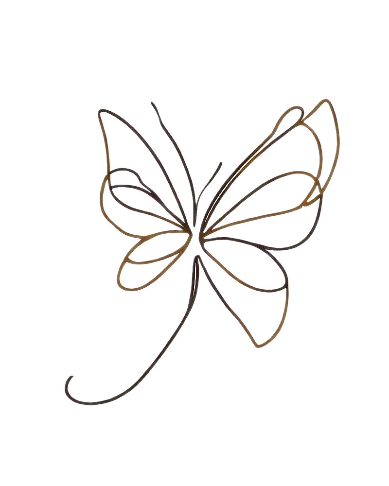 Admiral butterfly temporary tattoo