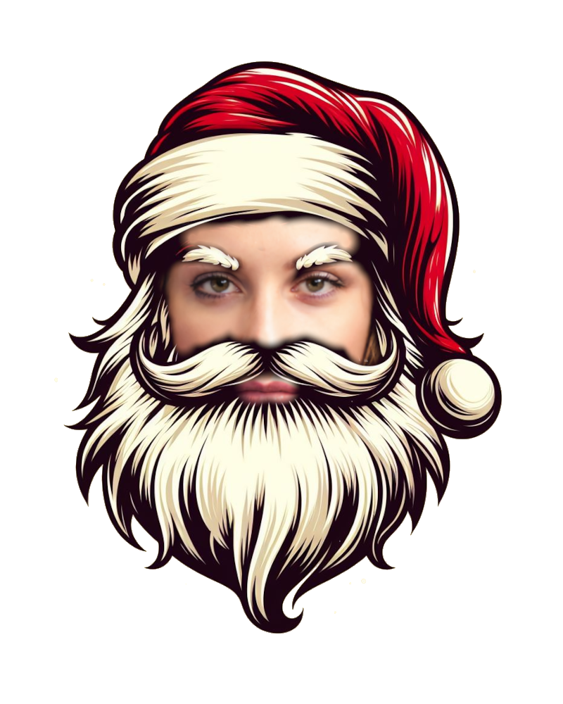 Santa Personalised Photo Tattoo - upload your photo