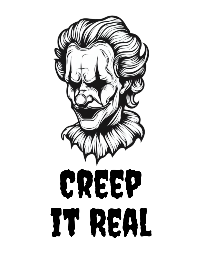 Personalised Malevolent Clown Tattoo