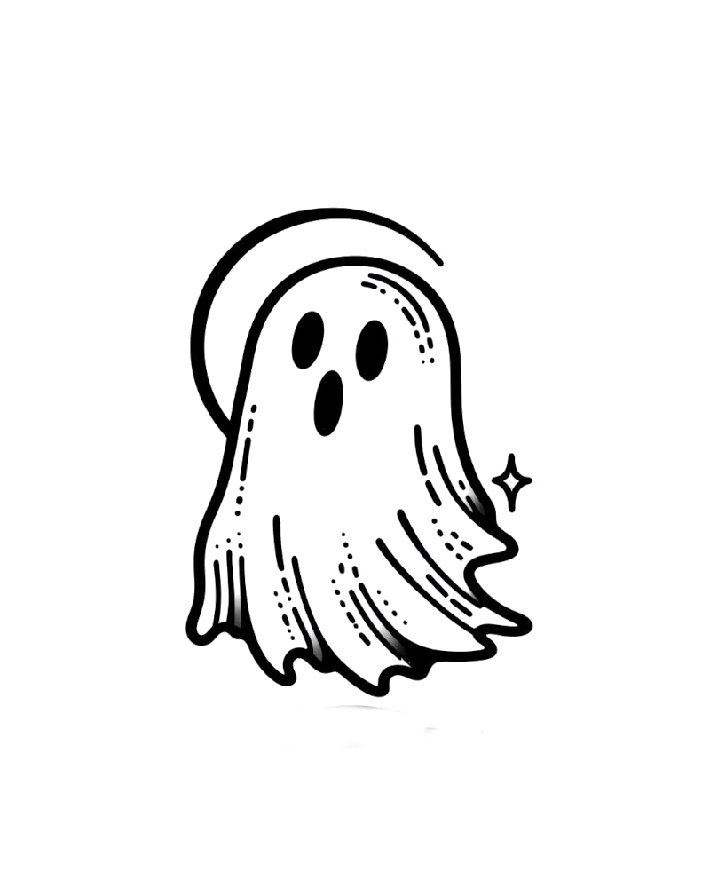 Scary Ghost T-t-t-tattoo