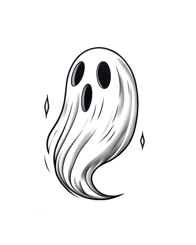 Classic Ghostly Tattooooooo