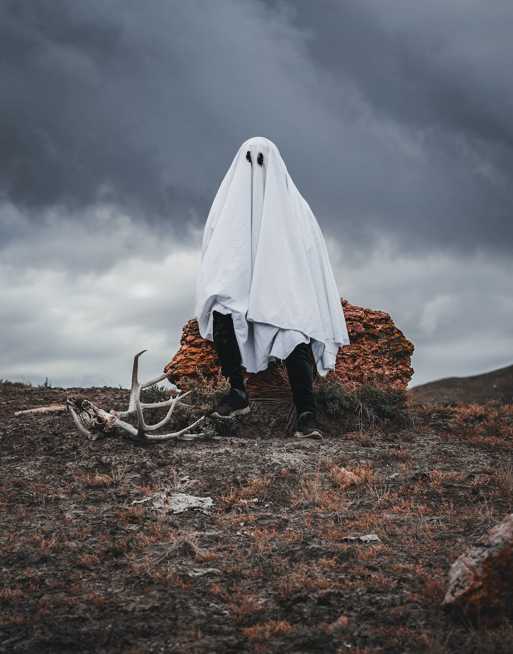 Ghost in a white sheet