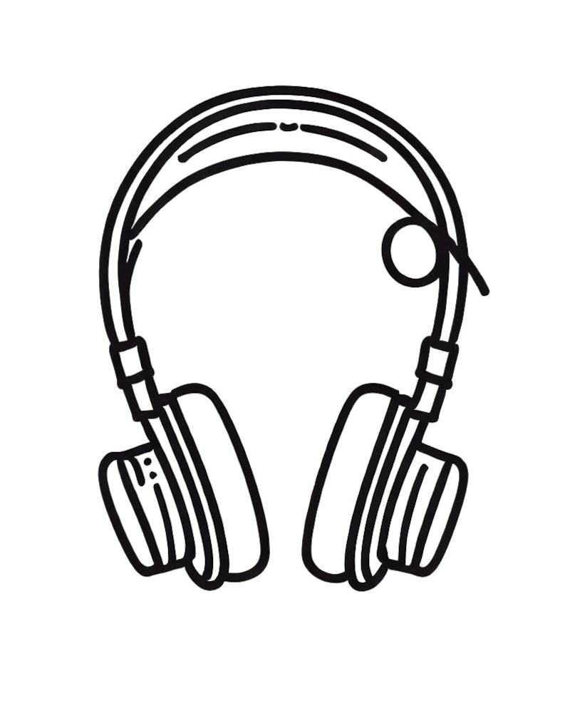 Vintage Headphones Tattoo