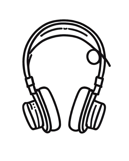 Vintage Headphones Tattoo