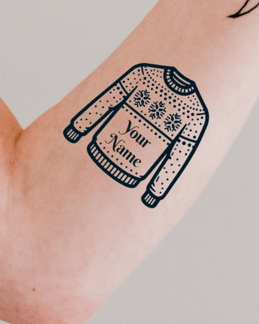 Custom Christmas Jumper Tattoo