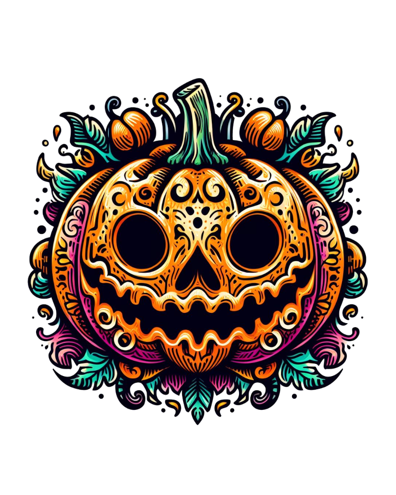 Harvest Pumpkin Temporary Tattoo