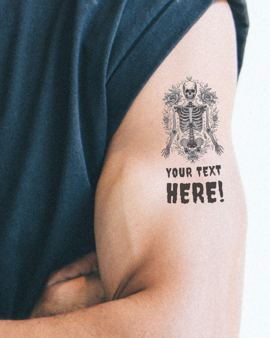 Custom Bone-Chilling Skeleton Tattoo