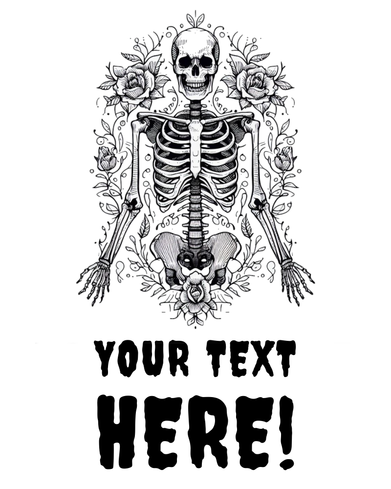 Custom Bone-Chilling Skeleton Tattoo