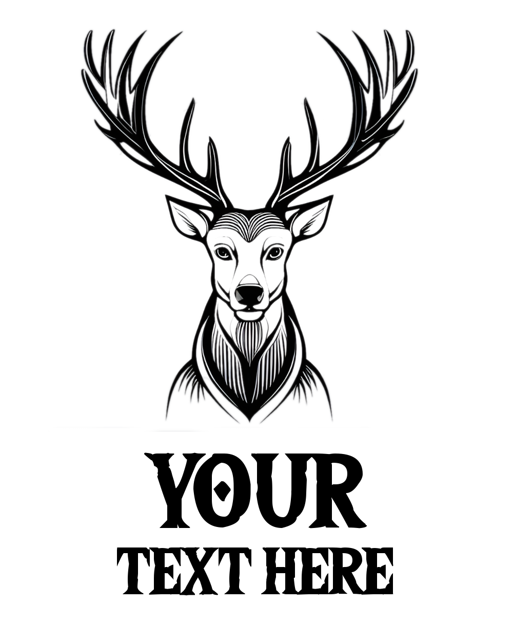 Custom Stag Party Tattoo