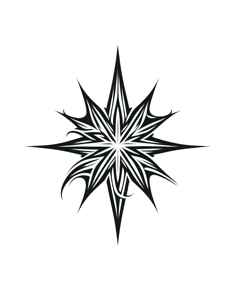 Christmas Star Temporary Tattoo