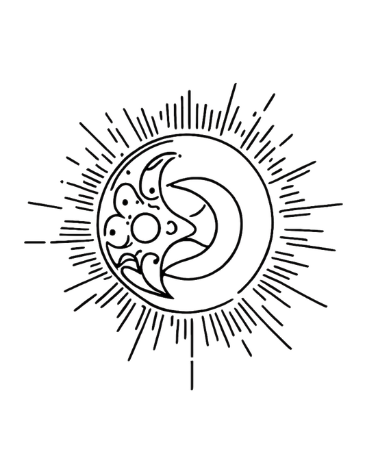 Moon in Sun Tattoo
