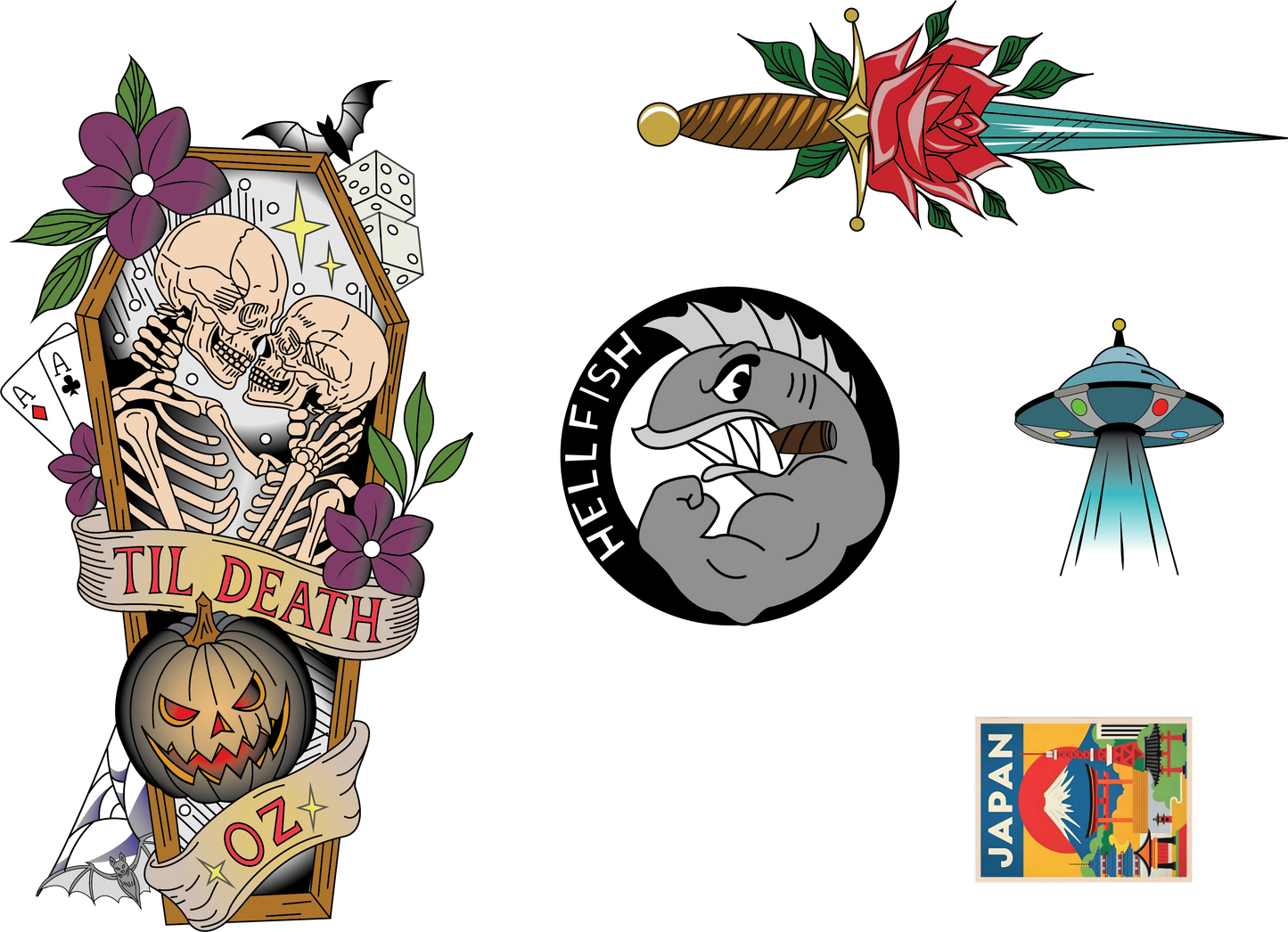 Temporary Tattoos made for Aaron