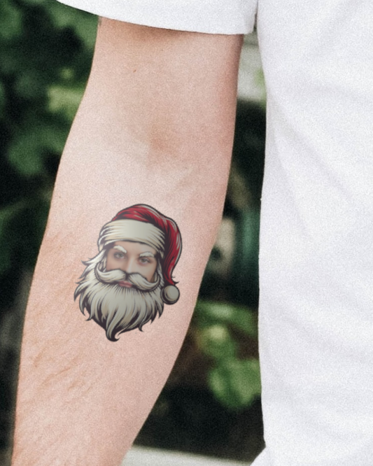 Santa Personalised Photo Tattoo - upload your photo