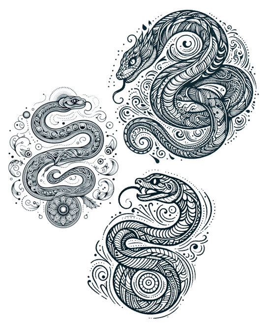 Snake Temporary Tattoos