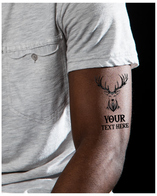 Custom Stag Party Tattoo
