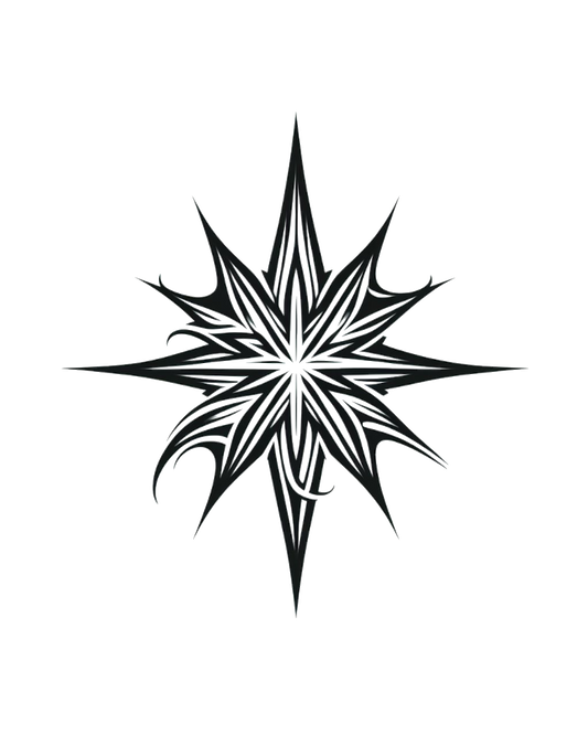 Christmas Star Temporary Tattoo