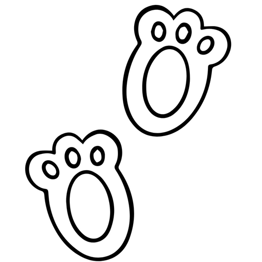 Easter Bunny paw print Tattoo